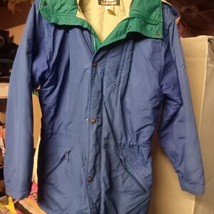 L.L. Bean Men's Blue and Green Jacket